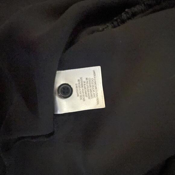 Leith black long sleeve lightweight button down ruffle blouse size medium - Picture 9 of 13